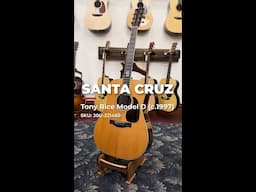 Eric Langejans of Full Cord Bluegrass demonstrates a Santa Cruz Tony Rice Model D c.1997