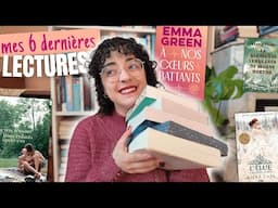 Mes 6 derniers ROMANS lus 📚 déceptions un peu trop présentes snif 💔