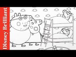 Peppa Pig Family Time! 🛏️🎨  Coloring Peppa and George’s Cozy Bedroom! 🛏️🐷