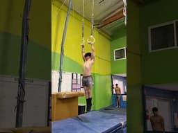 My son @TroyMendBoy training for 2028 Olympics after tearing his Achilles tendon #gym #olympics