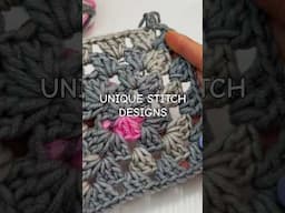 CROCHET SEAMLESS GRANNY SQUARE #crochettutorial#uniquestitchdesigns#grannysquare