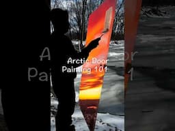 Arctic Door Painting 101 😀 #trending #art #homepainter #funny #doorpainting  #doordecor #homerepair