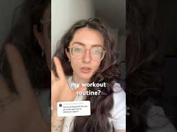my workout routine? 🏋🏻‍♀️