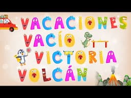 ABC Infinite Spanish Words - Lesson 23 - VACACIONES, VACÍO, VICTORIA, VOLCÁN | Craox Technologies