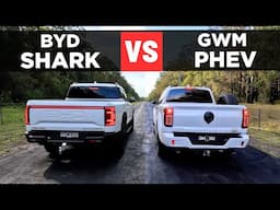 Drag Race: 2025 GWM Cannon Alpha PHEV vs BYD Shark 6 – 0-100 & comparison