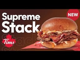 NEW! Tim Hortons SUPREME STACK June 2025