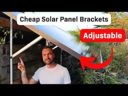 Installing Solar Panel Mounting Brackets With Adjustable Angle