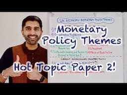 Monetary Policy UK Themes - HOT TOPIC for Paper 2! Must Watch 🔥