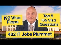 Australian Immigration News 8.3.25. 482 Visa Sponsored IT Jobs meltdown + Top 5 186 Q&A + more