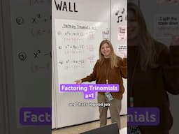 Factoring trinomials where a=1 #iteachalgebra #math #algebra #mathematics #iteachmath #teacher