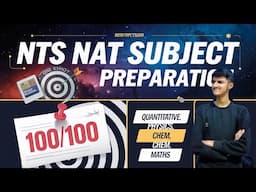 COMPLETE NTS NAT Preparation 2025 || NTS NAT Past Papers with Answers || Tips to solve Nts