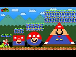 Super Mario Bros., But 999 Seed Power-Ups Turn Mario into Square, Circle, Triangle (ALL Episodes)