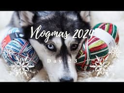 Vlogmas 2024 I Day 23 I Schneefall, Novita Mütze, Granny Stripe Decke I Yogini with Yarn