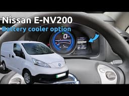 A look at the battery cooler setting in a Nissan E-NV200 electric van