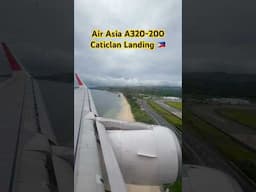 Air Asia A320 Caticlan Landing🇵🇭 #shorts #trending #trendingshorts #new #love #philippines #travel