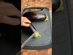 Eggplant cutting skills #short