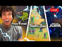 PLAY TO EARN GAMES! Treeverse gameplay, Runiverse gameplay, Realms of Alurya Gameplay