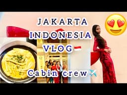 Indonesia Jakarta Vlog 🇮🇩 2025 l Indigo Cabin Crew Layover Vlog ✈️ l Priyal Sharma
