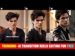 Free Ai Transition Reels Editing Tutorial | Instagram Trending Image to Video Transition | Pixverse