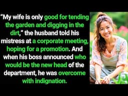 He brought his mistress to the office party and froze when his boss grabbed the mic - cheating story