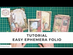 Easy Folio Tutorial - #junkjournal Ephemera Ideas - Making & Creating - Craft With Me!