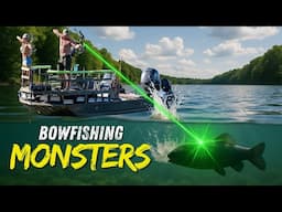 Bowfishing Monster buffalo w/ Insane Slow Motion 🤯