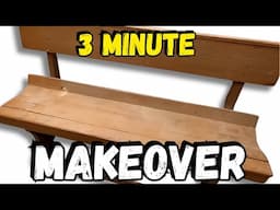Behind the scenes! Quick Easy Bench Makeover