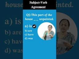 Subject Verb Agreement - Q1 | English Grammar | Usha Pandit