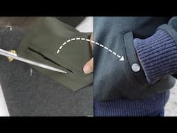 How to sew a Single Welt Pocket 🧵✂ Easy Step-by-Step Tutorial