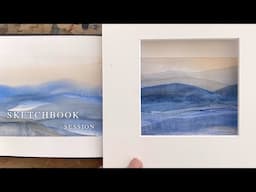 Layered Watercolour Landscape Technique Sketchbook Painting Session