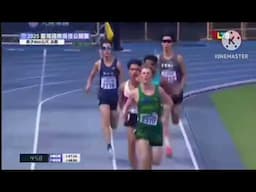 Taiwan Athletics championships) 800 meters men final..HUSSEIN LORAÑA win the silver 🥇