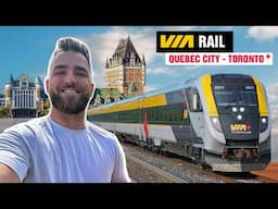 The LONGEST Business TRAIN in Canada .... is it Worth it?  Quebec City to Toronto