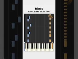 Slow piano Blues in G - Blues Piano Tutorial
