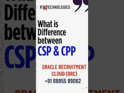 Oracle Fusion HCM ORC| Oracle Recruitment Cloud|Real time training and placement