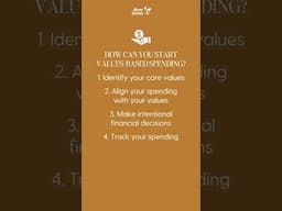 Value-driven financial choices. ✨ #CoreValues #IntentionalFinance #AlignedSpending #WealthBuilding