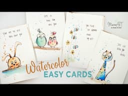 Make Your Own Adorable Watercolor Postcards For Any Occasion