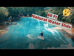 Are You Ready To Take The Plunge Down A 60 ft Natural Waterslide