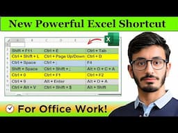 New Powerful Shortcut Keys in Excel | Most Useful Excel Shortcuts | excel shortcut keys