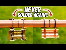 How To NEVER SOLDER PIPE EVER AGAIN! DIY Plumbing The PROS Use!
