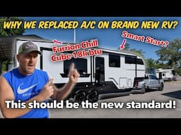 NEW Furrion Chill Cube Ducted 18k btu and Dometic SmartStart Install! #rvlife #rvlivingfulltime