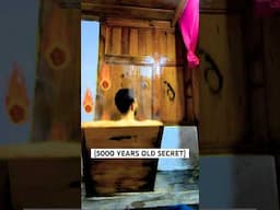 I Tried Ancient Bath Therapy(5,000 YEARS OLD)🪨 #shorts