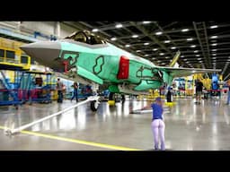 FIGHTER JET Factory✈️ Production Engine Manufacturing Lockheed Martin F-35 + F-16 [Assembly line]