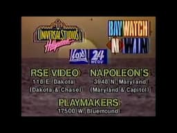 Universal Studios Hollywood Baywatch' N Win Television Show Promo David Hasselhoff On Set (1993)