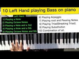 C30- Left Hand playing piano