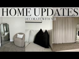 NEW DECORATE WITH ME • NEW OUTDOOR RUG • NEW CURTAINS •HOME UPDATES • NEW SPACES • PATIO MAKEOVER!