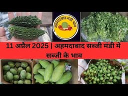 Ahmedabad wholesale vegetable market | 11 April 2025 | अहमदाबाद सब्जी मंडी मे सब्जी के भाव...