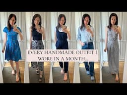 EVERY HANDMADE OUTFIT I WORE IN A MONTH