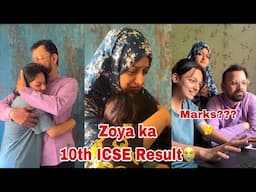 Zoya ka 10th ICSE Result😭Marks???🤔#meenazfam #boardexam #result#hardwork Family #fyp#viralvideo