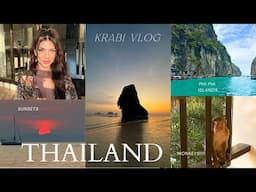 Krabi, Thailand Vlog | Railay Beach, Phi Phi Islands, Monkeys & Sunsets