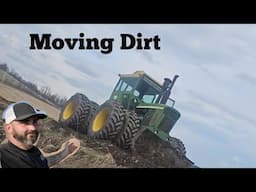 John Deere 7520 Doing Some Bulldozing